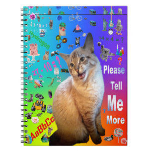 Cuaderno Bloc de fotos espiral Gato Ragdoll