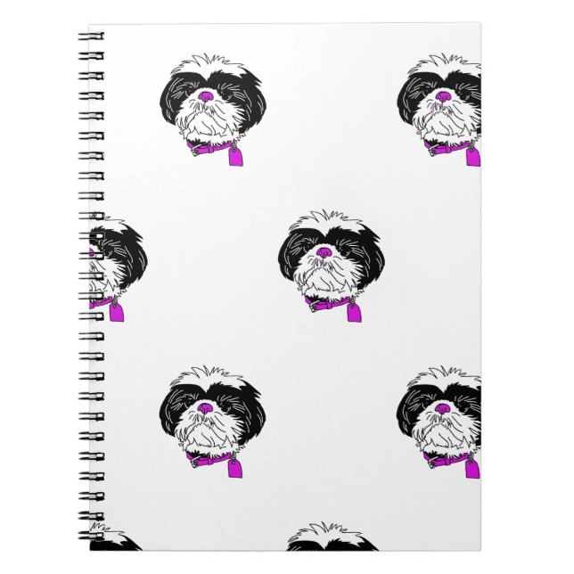 Cuaderno Bloc de fotos espiral Shih Tzu (Frente)