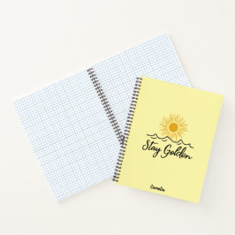 Cuaderno Bloc de fotos Stay Golden Spiral
