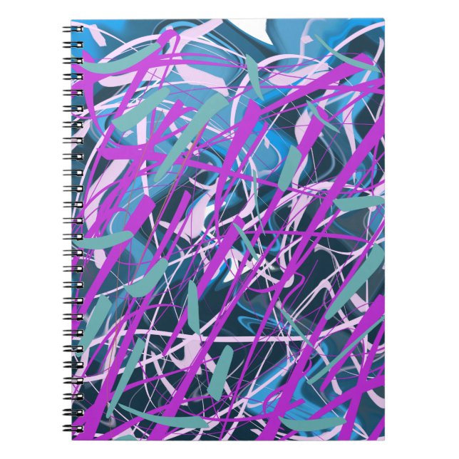 Cuaderno bloc de notas abstracto (Frente)