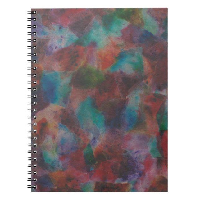 Cuaderno Bloc de notas abstracto colorido (Frente)