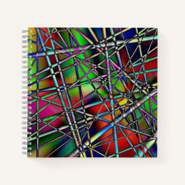 Cuaderno Bloc de notas abstracto colorido