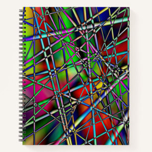 Cuaderno Bloc de notas abstracto colorido