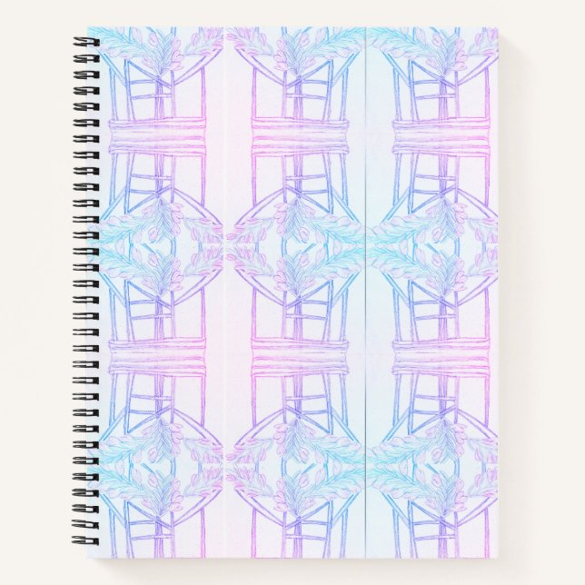 Cuaderno Bloc de notas abstracto de entrelazado (Anverso)