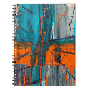 Cuaderno Bloc de notas abstracto de goteo industrial de Nar