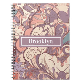 Cuaderno Bloc de notas abstracto de Pastel