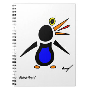 Cuaderno Bloc de notas abstracto de pingüino