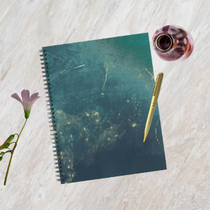 Cuaderno Bloc de notas acuático profundo en el océano