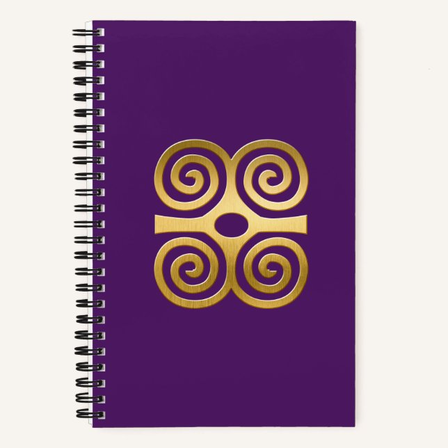 Cuaderno Bloc de notas Africano Adinkra (Anverso)