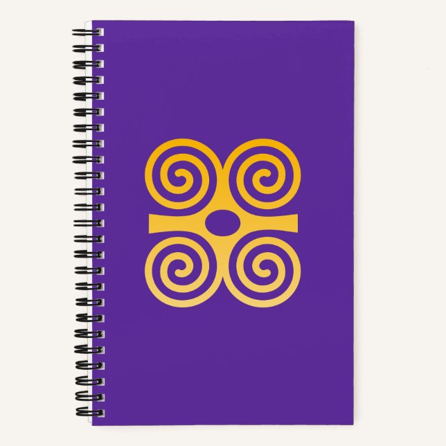 Cuaderno Bloc de notas Africano Adinkra (Anverso)