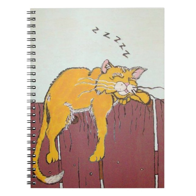 Cuaderno Bloc de notas agudo durmiente (Frente)