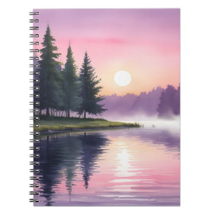 Cuaderno Bloc de notas al estilo de la mañana en Lakeside