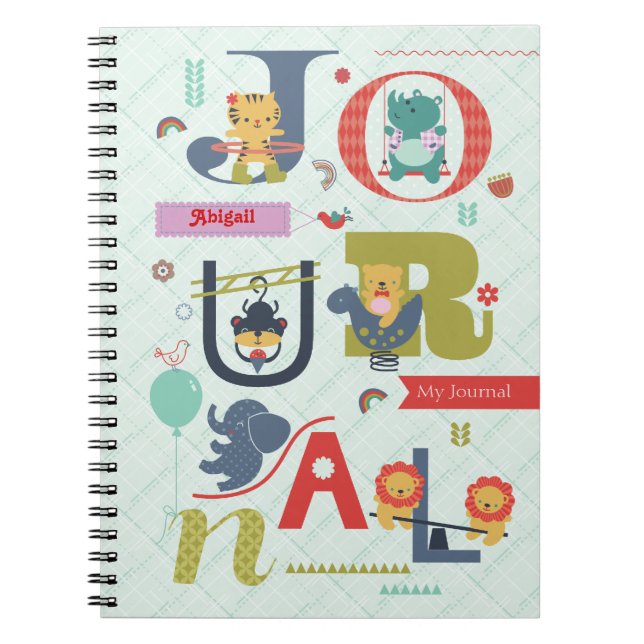 Cuaderno Bloc de notas Alphabet Playground (Frente)