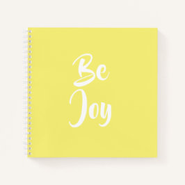 Cuaderno Bloc de notas amarillo claro de Be Joy