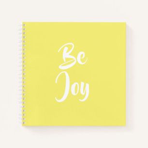 Cuaderno Bloc de notas amarillo claro de Be Joy