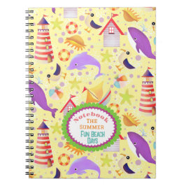 Cuaderno Bloc de notas amarillo de Fun Beach