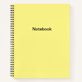 Cuaderno Bloc de notas amarillo sencillo