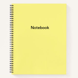 Cuaderno Bloc de notas amarillo sencillo