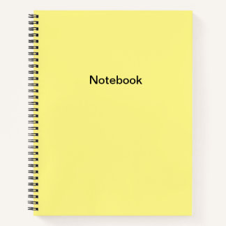 Cuaderno Bloc de notas amarillo sencillo
