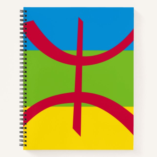 Cuaderno Bloc de notas amazigh - Orgulloso estudiante marro (Anverso)