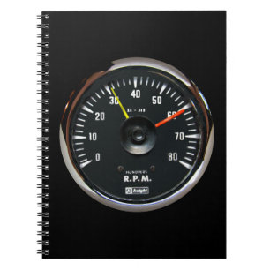 Cuaderno Bloc de notas analógico automático de tacómetro vi