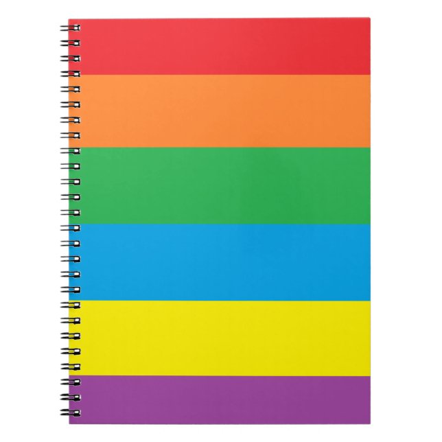 Cuaderno Bloc de notas arco iris (Frente)