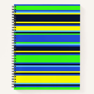 Cuaderno Bloc de notas audaces con rayas azules, livianas y