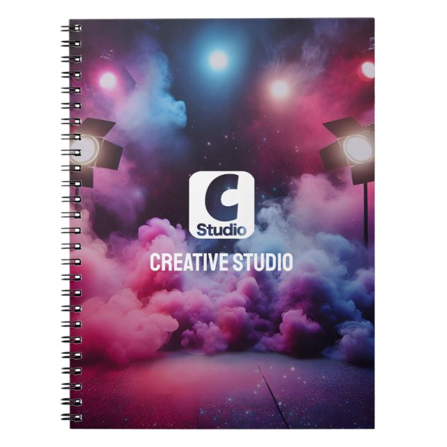 Cuaderno Bloc de notas audaz diseño sencillo creativo (Frente)