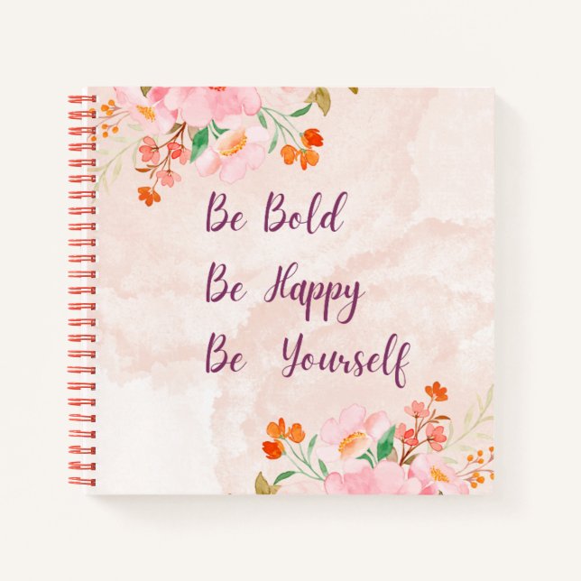 Cuaderno Bloc de notas audaz y brillante (Anverso)