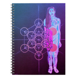 Cuaderno Bloc de notas autoespiral sagrado arte original