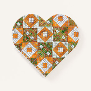 Cuaderno Bloc de notas AUTUMN MOSAIC Heart Spiral