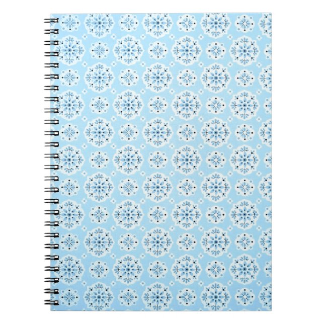 Cuaderno Bloc de notas azul cielo vintage (Frente)