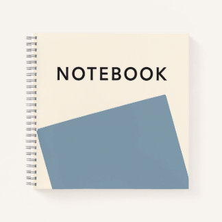 Cuaderno Bloc de notas azul claro minimalista