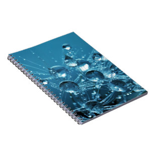Cuaderno Bloc de notas azul con agua asombrosa