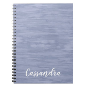 Cuaderno Bloc de notas azul con sombra