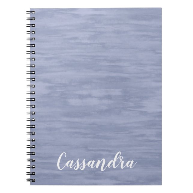 Cuaderno Bloc de notas azul con sombra (Frente)