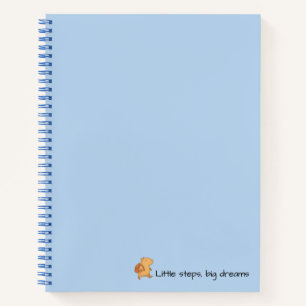 Cuaderno Bloc de notas azul de Capibara - Pequeños pasos Gr