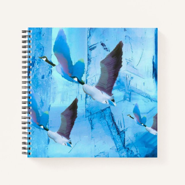 Cuaderno Bloc de notas azul geés (Anverso)