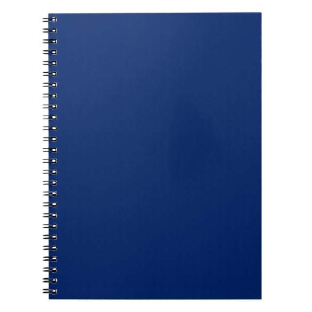 Cuaderno Bloc de notas azul real sólido (Frente)