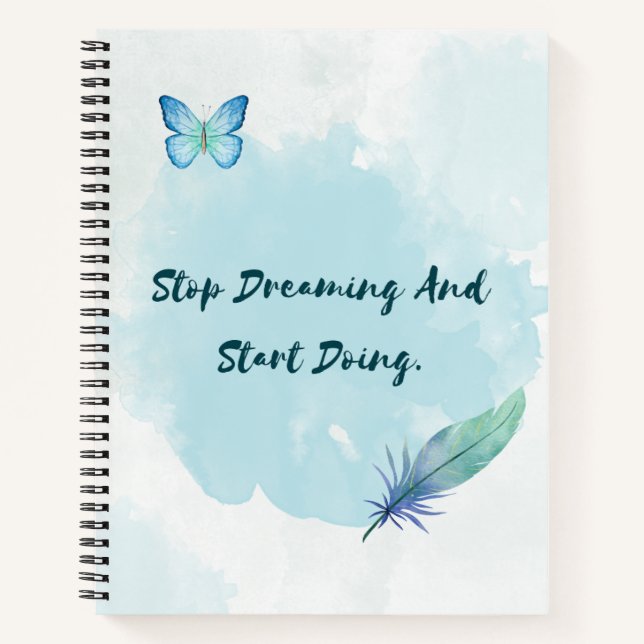 Cuaderno Bloc de notas azul simple (Anverso)