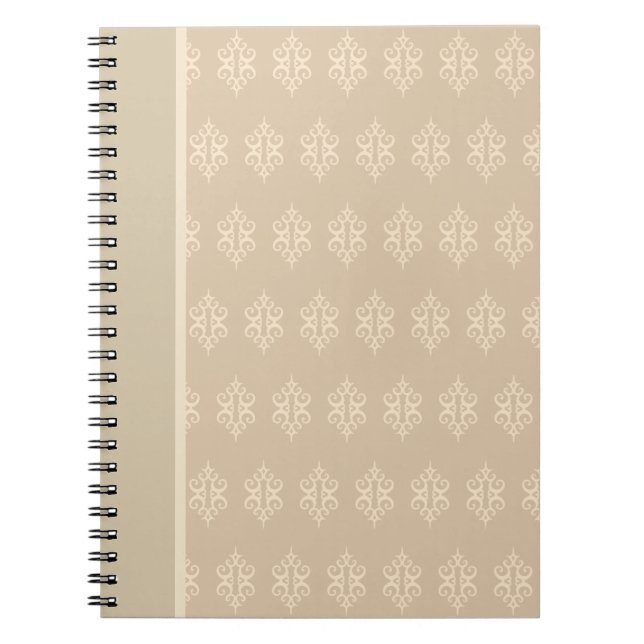 Cuaderno Bloc de notas beige y crema (Frente)