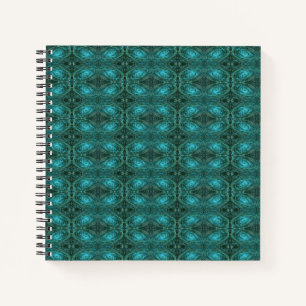 Cuaderno Bloc de notas Blue Green Galaxy