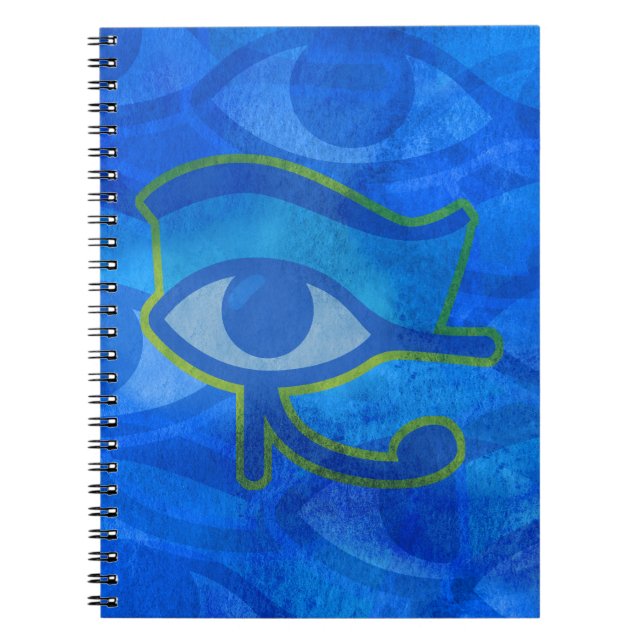 Cuaderno Bloc de notas Blue Horus Eye (Frente)