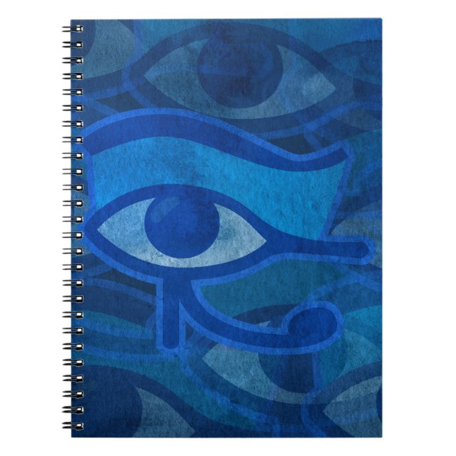 Cuaderno Bloc de notas Blue Horus Eye (Frente)