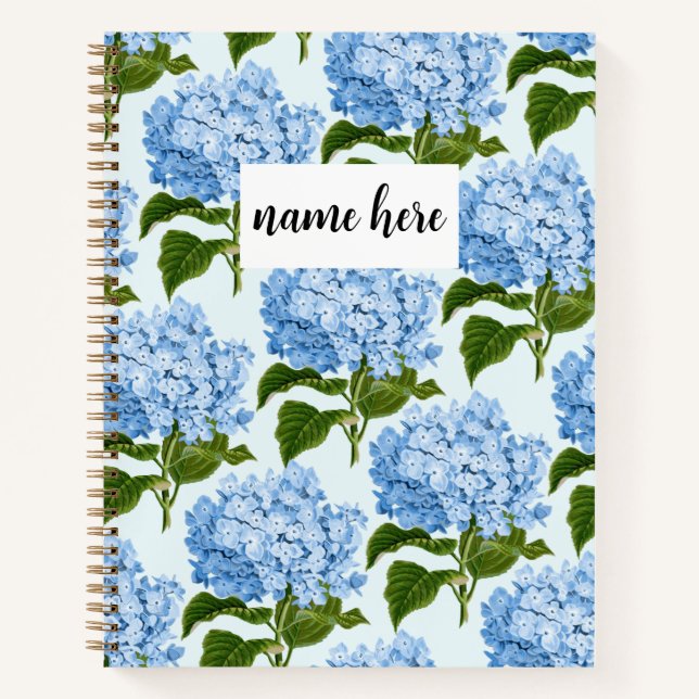 Cuaderno Bloc de notas Blue Lilac personalizado (Anverso)