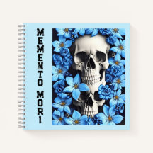 Bloc de notas Blue Memento Mori Stoic Journal