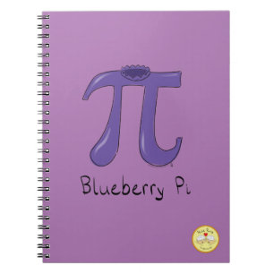 Cuaderno Bloc de notas Blueberry Pi Cute Math Pi Day
