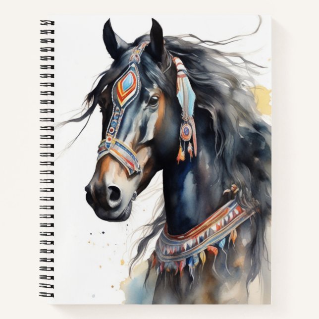Cuaderno Bloc de notas Boho Horse (Anverso)