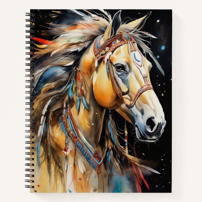 Cuaderno Bloc de notas Boho Horse (Anverso)