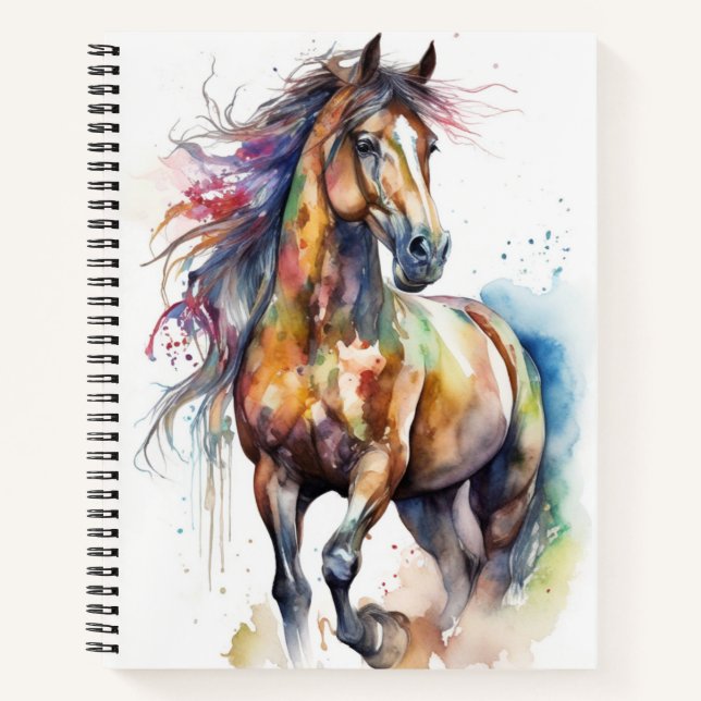 Cuaderno Bloc de notas Boho Horse (Anverso)